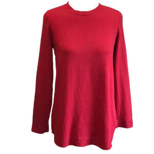 J. Jill XS Petite Red‎ Crew Neck Sweater